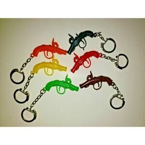 Vintage 6 Pistol KC Charms Gumball Vending Machine Toy Prizes SKU 36